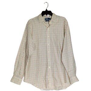 Polo Ralph Lauren Men’s XL Beige Check Button Down Shirt
